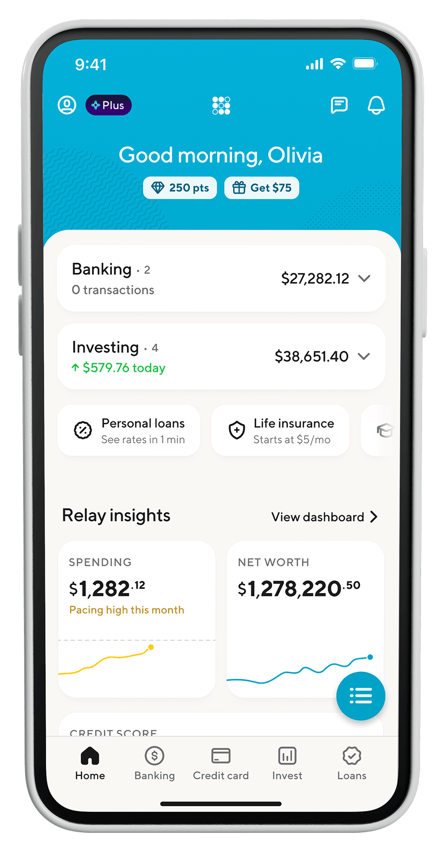 SoFi app on phone